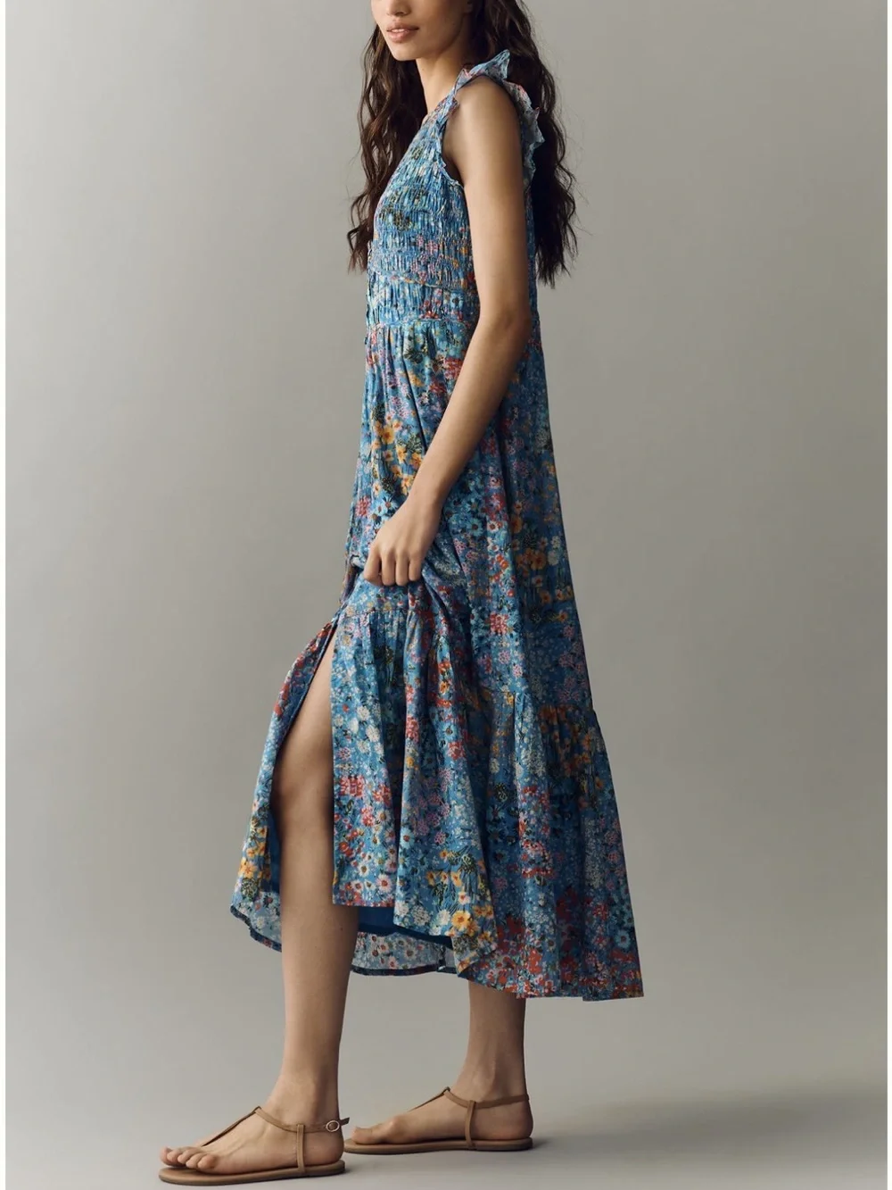 PEREGRINE MIDI DRESS BLUE - Picture 5 of 6